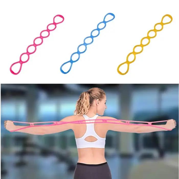 Bande d'exercice pour le dos, les jambes et les mains, 7 anneaux, pour la gymnastique à domicile, fitness, thérapie fongique