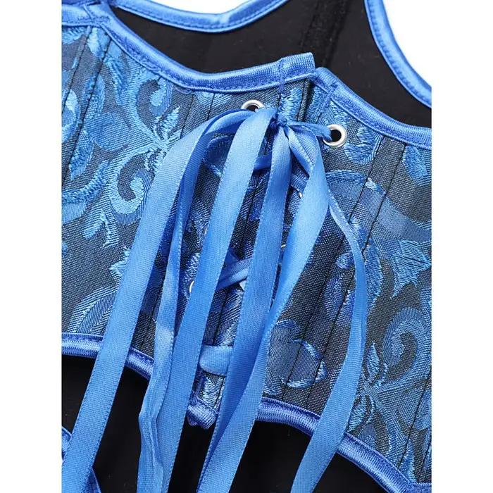 Corset de style court, bleu roi