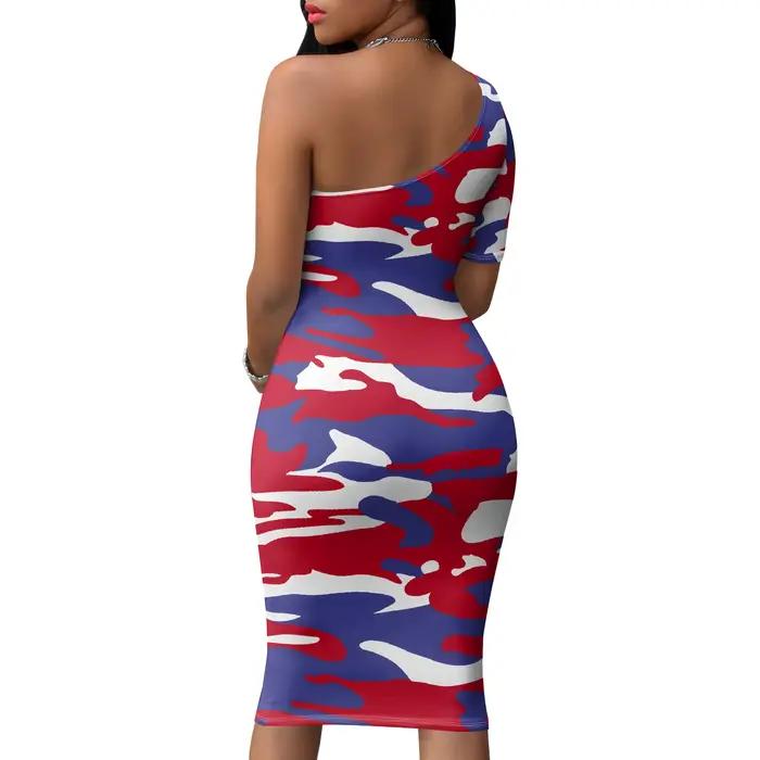 Robe sexy à une épaule pour femmes
