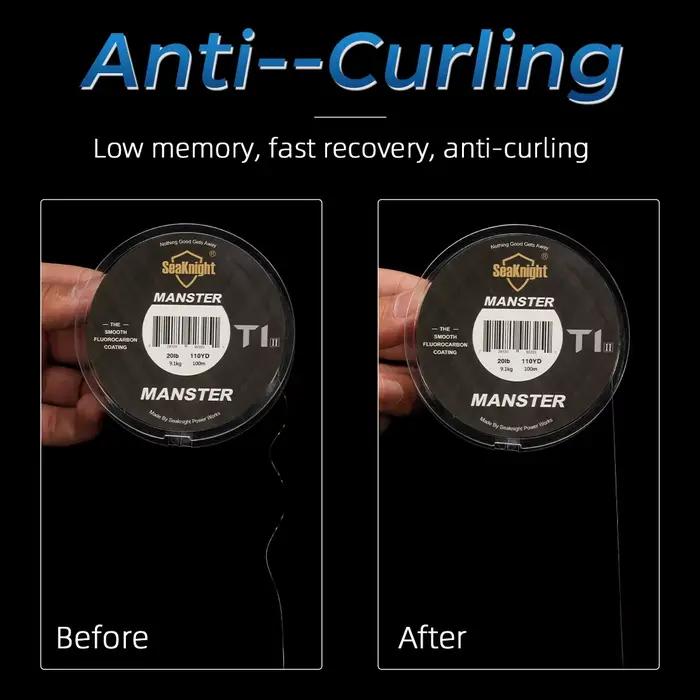 SeaKnight Manster 2025 nouveauté T1-II 100M ligne de pêche en fluorocarbone 100% revêtement Monofilament Leader ligne coulante 0.8 # -8.0 #