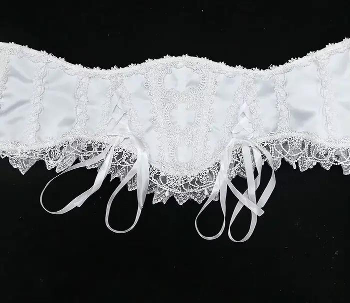 Corset gothique en dentelle pour femme avec baleines de soutien