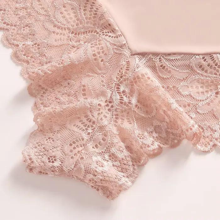 Culotte en Dentelle Transparente pour Femme