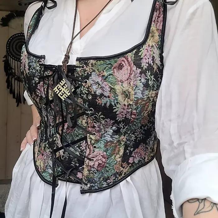 Corsets Vintage à lacets pour femmes