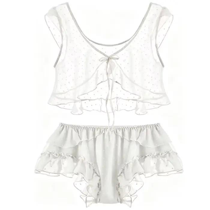 Pyjama d'été sexy en dentelle pour femmes