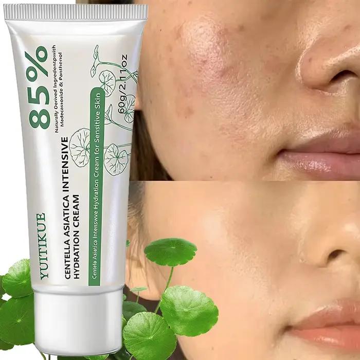 Crème hydratante intensive YUITIKUE 85% Centella Asiatica |   Apaisant et hydratant pour les peaux sensibles |   60g