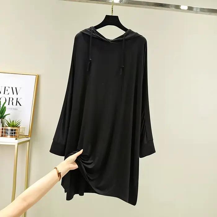 Robe de nuit à capuche pour femmes