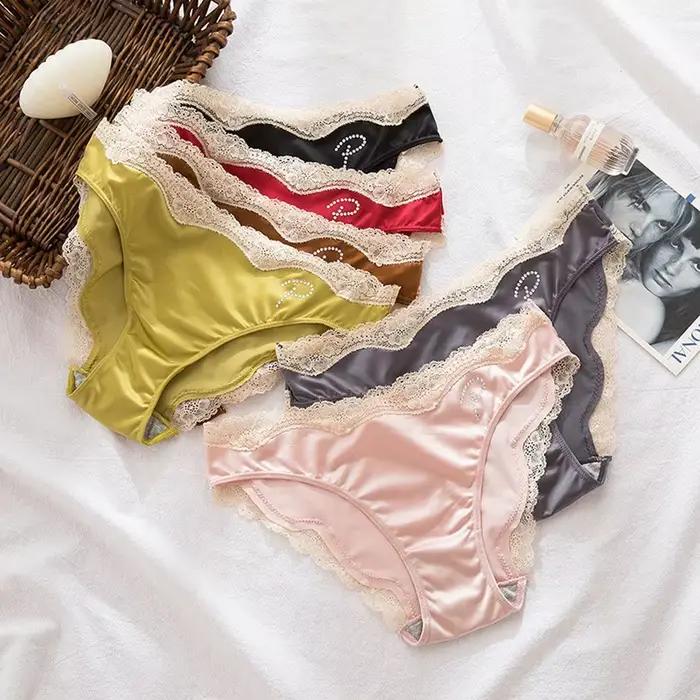 Culotte taille basse en coton avec biscuits pour femme
