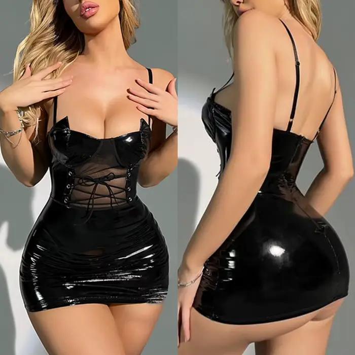 Femme femmes robe vêtements de nuit Clubwear robes de Cocktail Lingerie chemise
