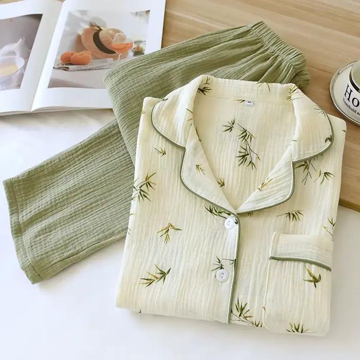 Pyjama en Crêpe de Coton pour Femme