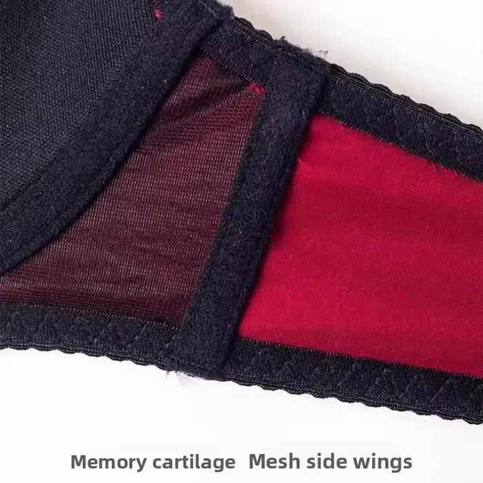Ensemble de soutien-gorge de nuit de mariage rouge