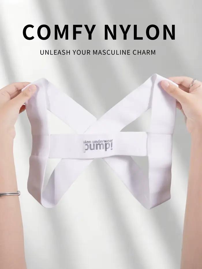 Sangle d'épaule croisée en nylon sexy pour homme, Pump! Harnais élastique de marque, accessoire de lingerie pour clubbing