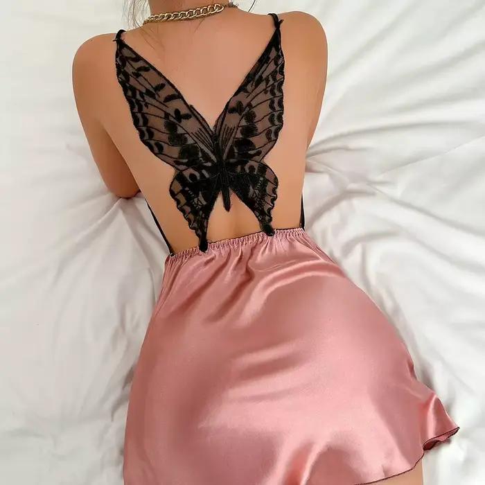 Nouvelle robe de nuit sexy de style français pour femmes