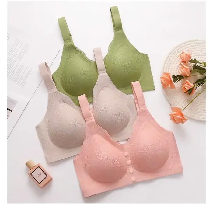 Soutien-gorge imprimé tendance à ouverture frontale avec boucle
