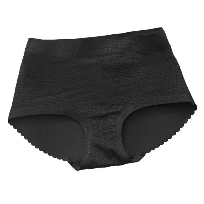 Femmes taille façonnage Triangle pantalon respirant rehausseur hanche levage culotte éponge rembourré Shapewear bout
