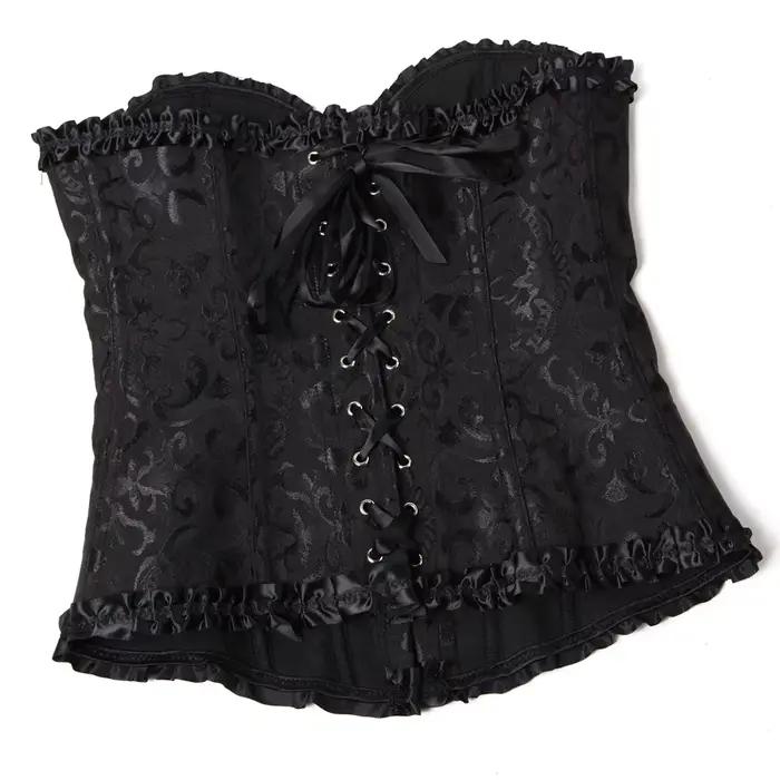 Sexy femmes Bustier à lacets haut Corset désossé taille formateur Lingerie surbuste Corsets corps Shaper
