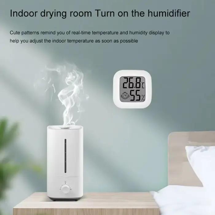Thermomètre et hygromètre numérique LCD pour intérieur, capteur électronique de température et d'humidité, Station météo pour maison
