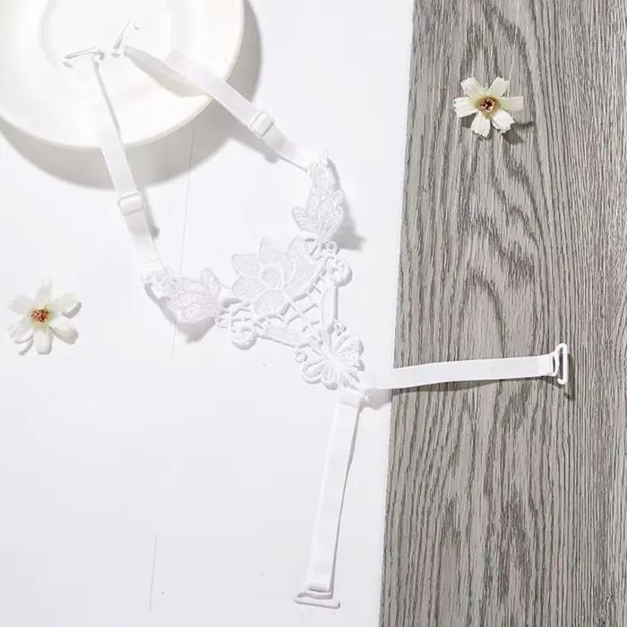 3 pièces croix beauté dos soutien-gorge bretelles papillon anti-dérapant