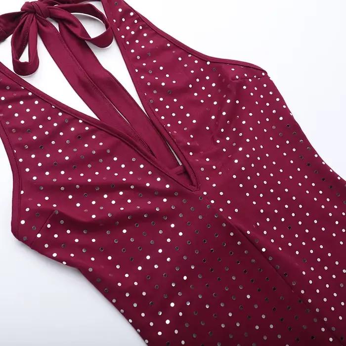 Combinaisons moulantes sexy à sequins pour femme