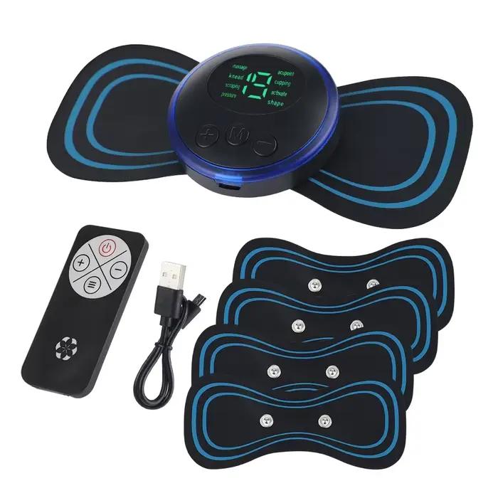 Ensemble de masseur de cou électrique intelligent, Patch Cervical, 8 Modes, 19 niveaux d'intensité, outils de Massage portables à usage domestique pour soulager la Fatigue