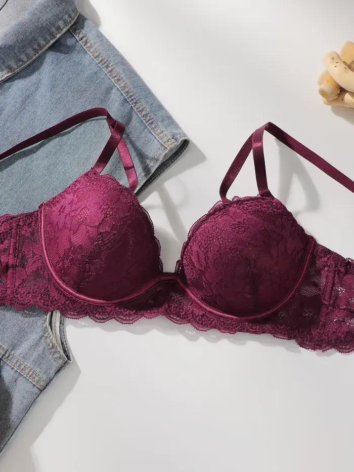Pure Desire Bra for Women – Soutien-gorge push-up à armatures 3/4 en dentelle