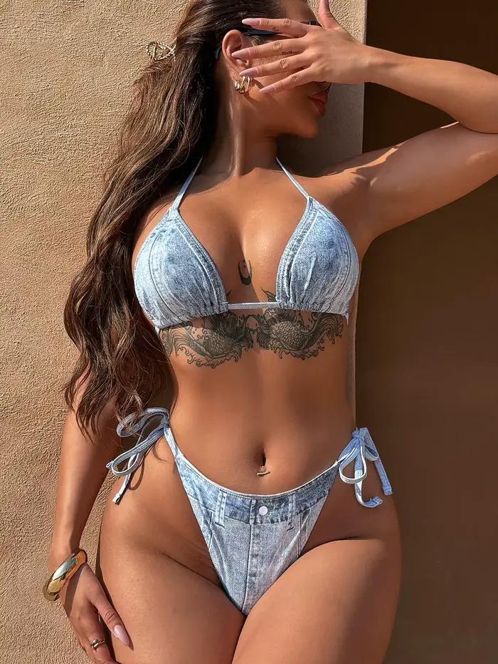 Maillot de bain sexy imprimé pour femmes