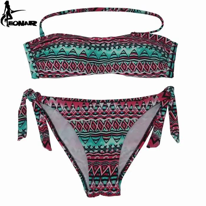 EONAR Bandeau Bikinis femmes Maillot De Bain Push Up brésilien Bikini ensemble maillots De Bain femme maillots De Bain natation