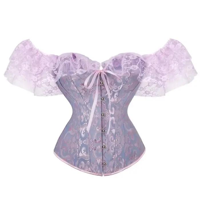 Haut corset en dentelle pour femme