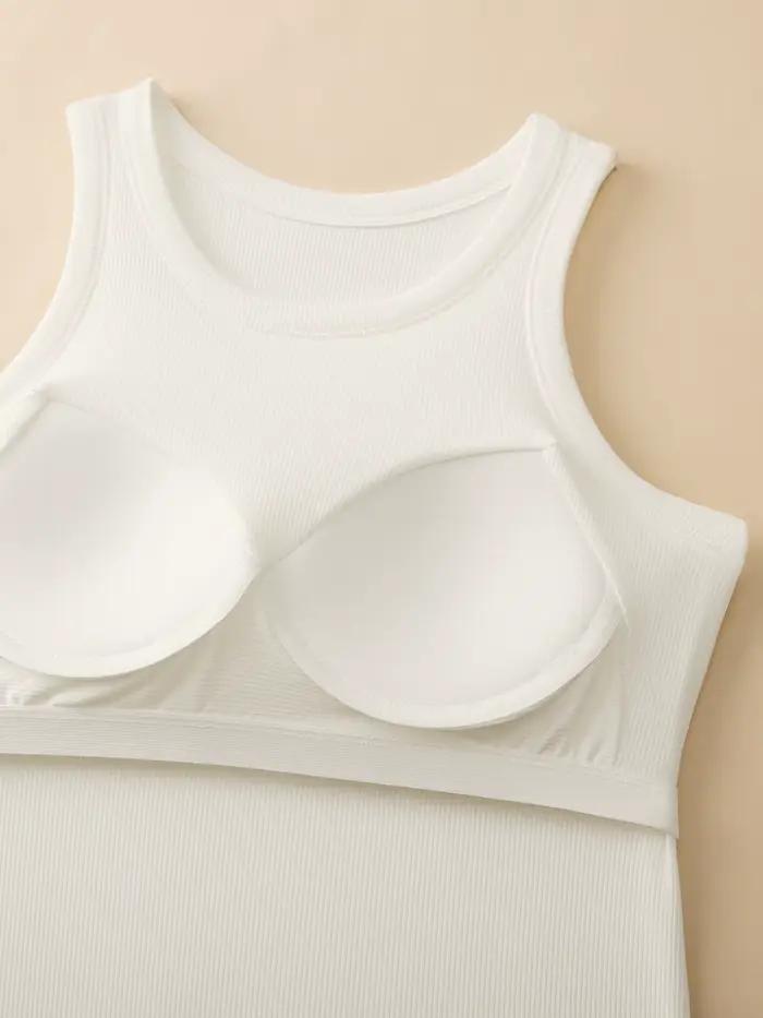 Camisole filetée tout-en-un pour femmes