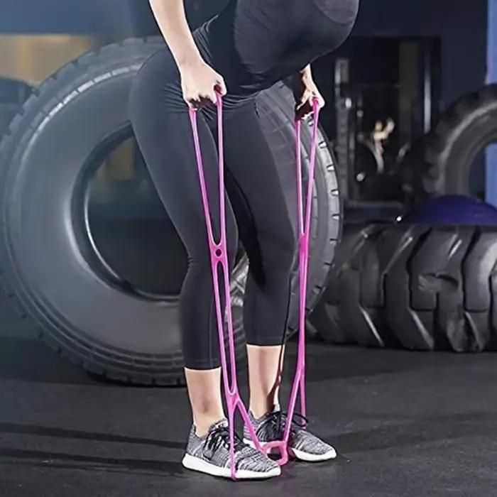 Bande d'exercice pour le dos, les jambes et les mains, 7 anneaux, pour la gymnastique à domicile, fitness, thérapie fongique