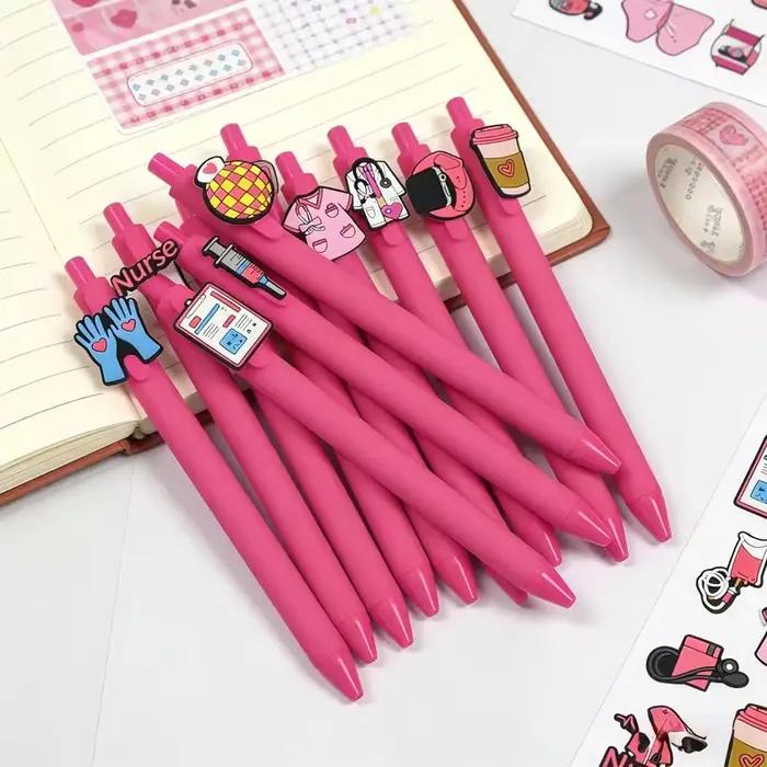 Stylos à bille sur le thème des infirmières, 11/22 pièces, stylos roses pour infirmières, adaptés à la papeterie de bureau dans le domaine de la médecine infirmière