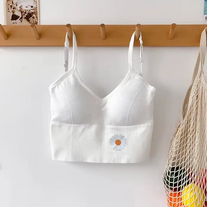 Soutien-gorge tubulaire en coton pour femmes