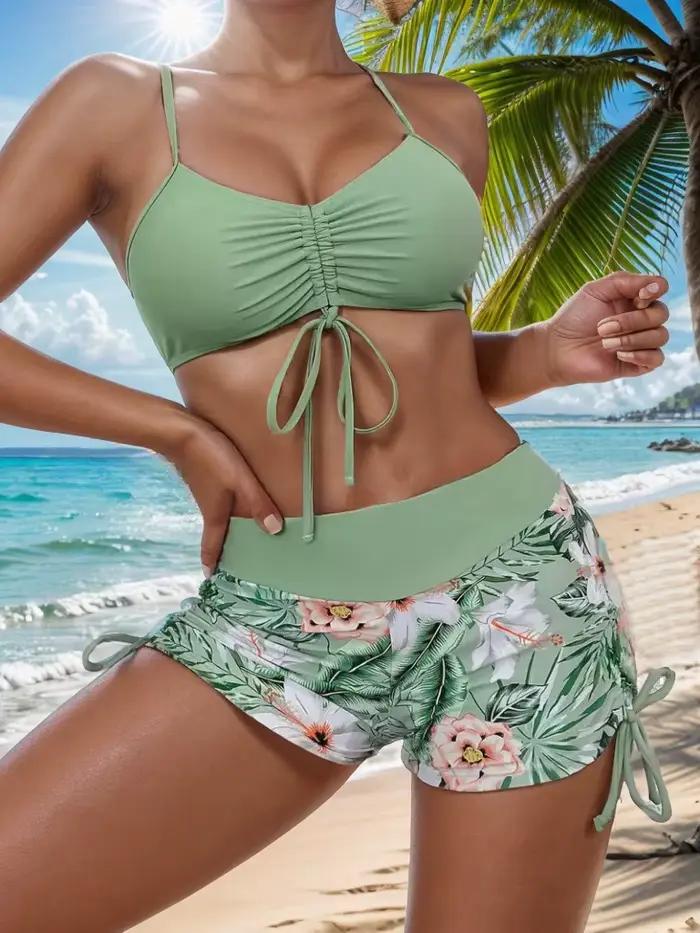 Maillots de bain bikini pour femmes 2026, nouveau best-seller, sexy, sans bretelles, sans manches, ensemble deux pièces, vêtements pour femmes