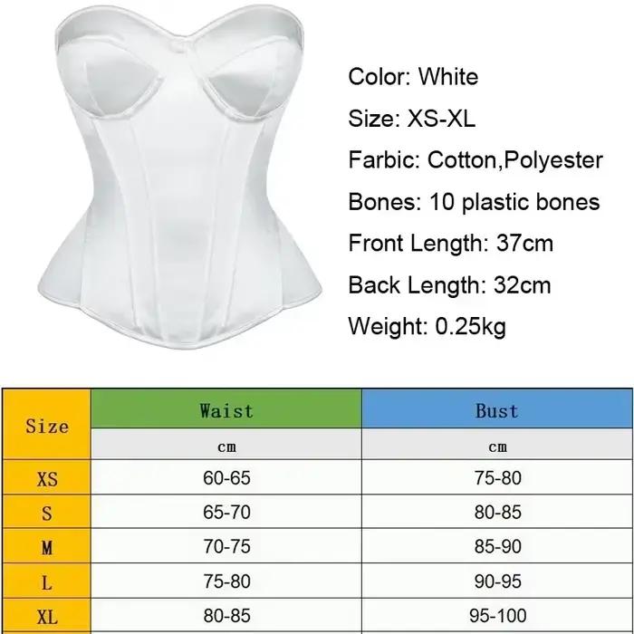 Corset Overbust à Lacets pour Femme