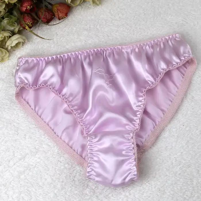 Vente chaude 2025 nouvelle couleur 100% culotte en soie naturelle femme slip trigonométrique taille basse lingerie