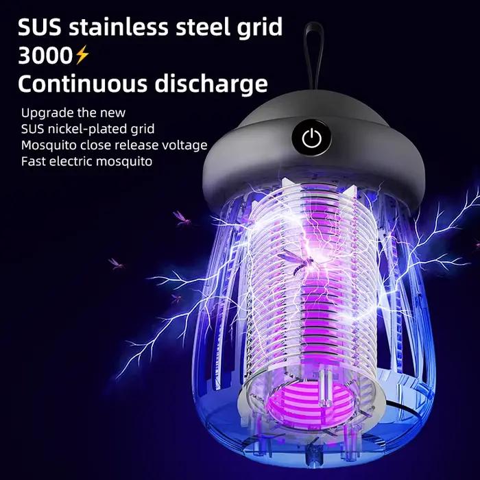 Lampe anti-moustiques électrique USB, piège à mouches, tueur d'insectes, répulsif, pour chambre à coucher, camping en plein air, piège anti-moustiques, veilleuse