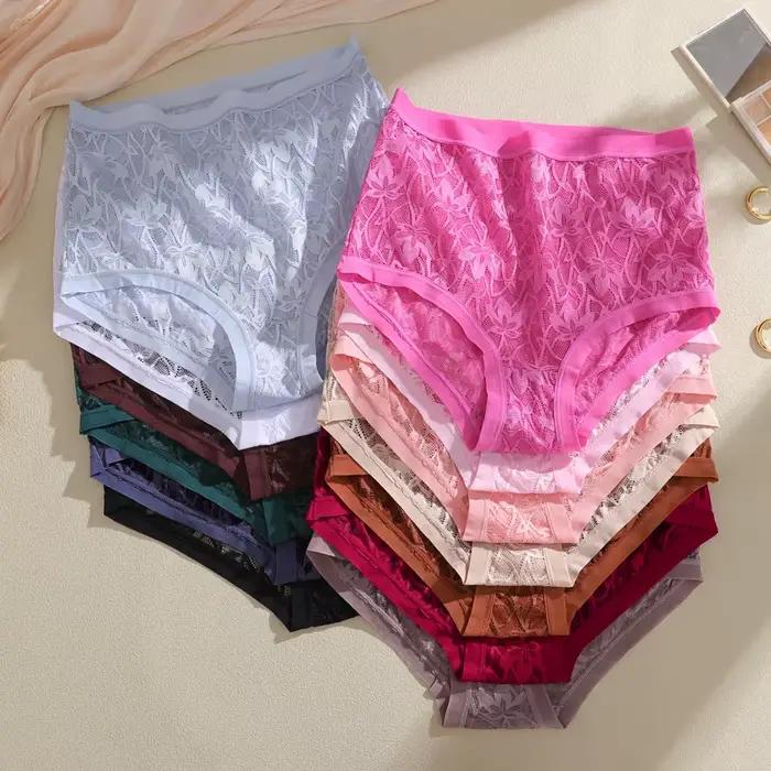FINETOO Ensemble de 4 lingerie sexy transparente en dentelle pour l'été