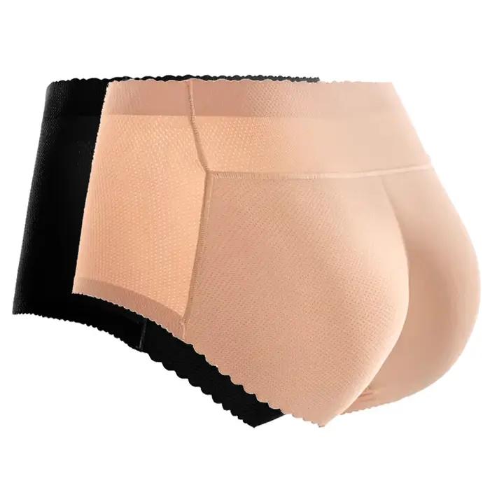 Femmes taille façonnage Triangle pantalon respirant rehausseur hanche levage culotte éponge rembourré Shapewear bout