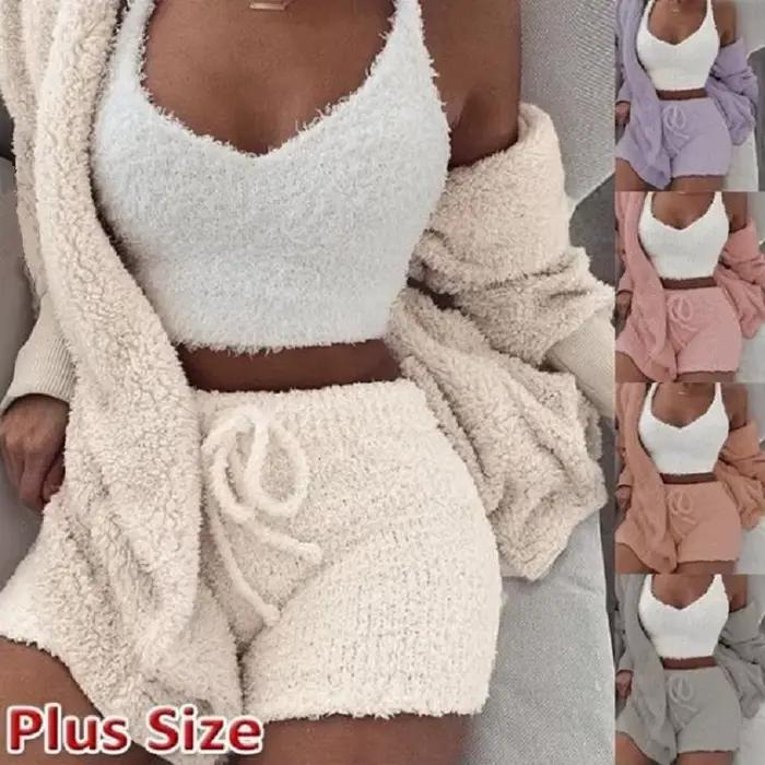 Ensemble pyjama moelleux pour femmes