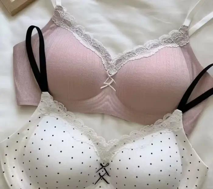 Lingerie en dentelle et à imprimé floral : soutien-gorge push-up pour femmes aux poitrines petites