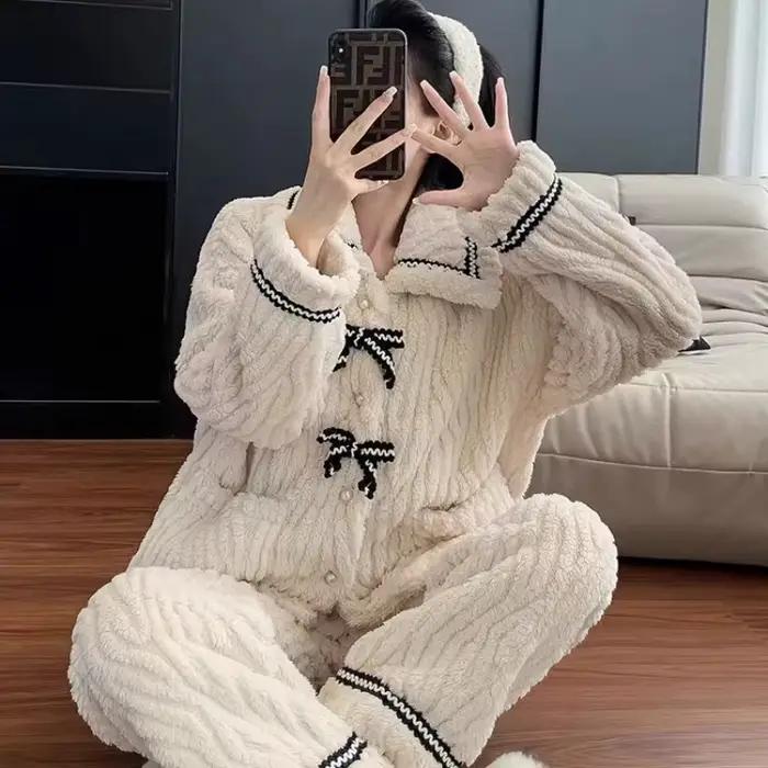 Pyjama d'automne et d'hiver pour femmes