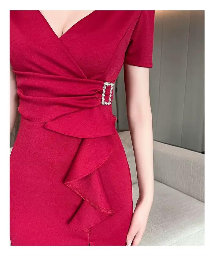 Robe de soirée sexy pour femme en boîte de nuit mince et mince 2025
