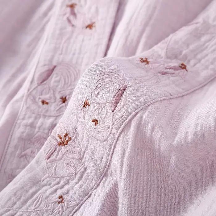 Chemise de nuit en pur coton pour femmes