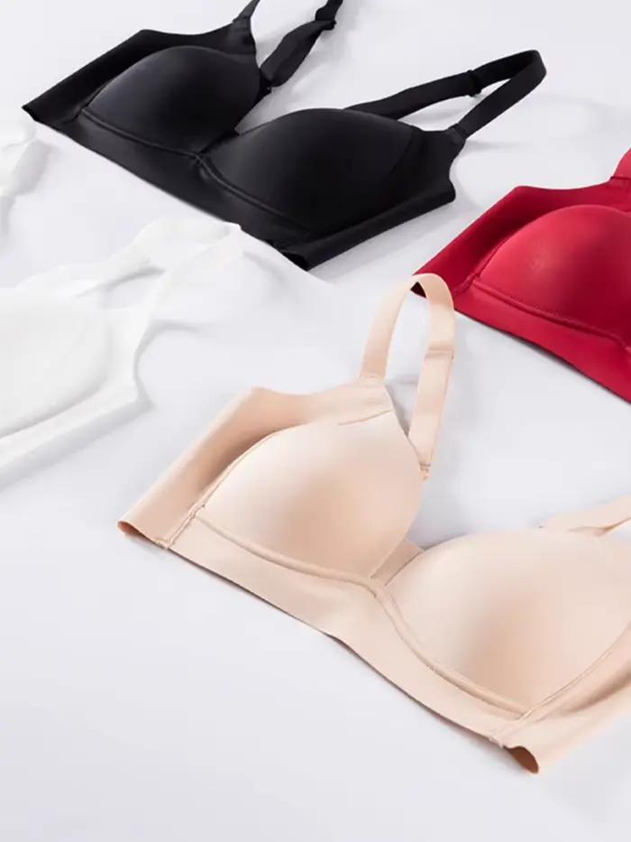 SuyaDream, soutiens-gorge sans couture 3/4 bonnets pour femmes, doublure en soie naturelle, sans fil, rembourrage fin, soutien-gorge Style Yo ya, nouveaux intimes 2025