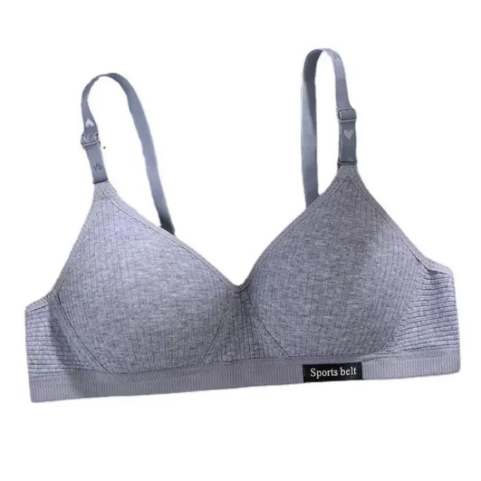 Soutien-gorge sans armatures en coton pour femme