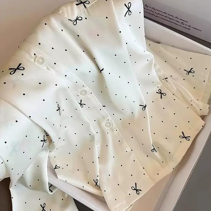 Pyjama pantalon à manches longues