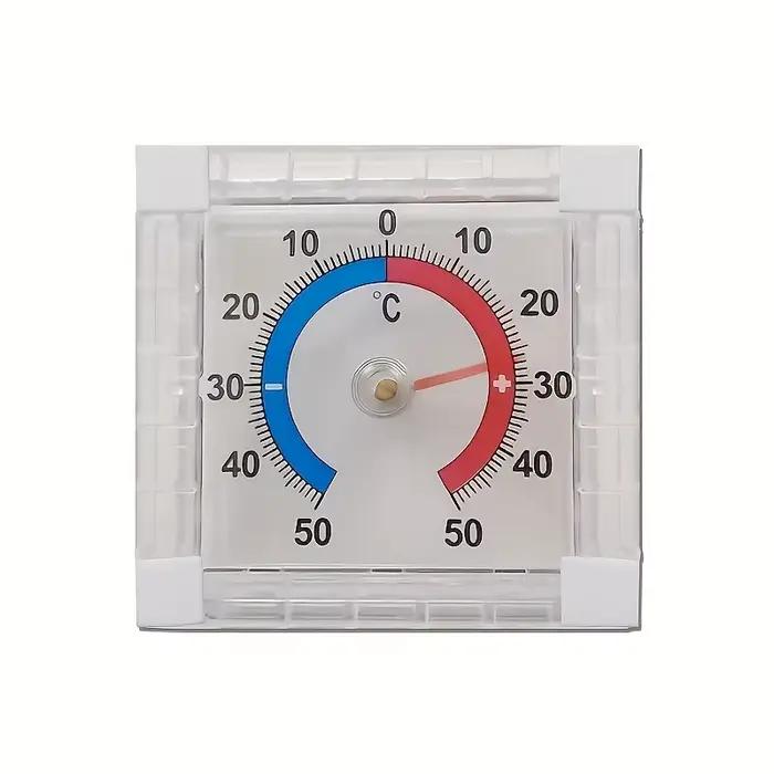 Thermomètre à cadran sans batterie, montage mural pour fenêtre intérieure et extérieure, jauge de température-50C à 50C, cadeau pour usage domestique et au bureau