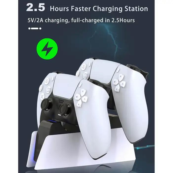 Chargeur pour Sony Play Station Playstation PS 5 PS5, contrôle du contrôleur, Support Dualsense, accessoires, Support de manette de jeu, Support de commande