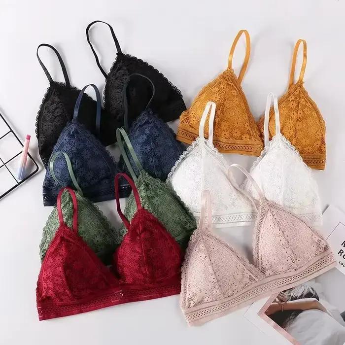 Soutien-gorge sexy en dentelle florale pour femmes