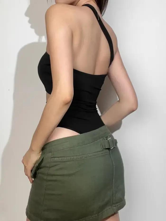 Body à épaule unique, Lingerie Sexy