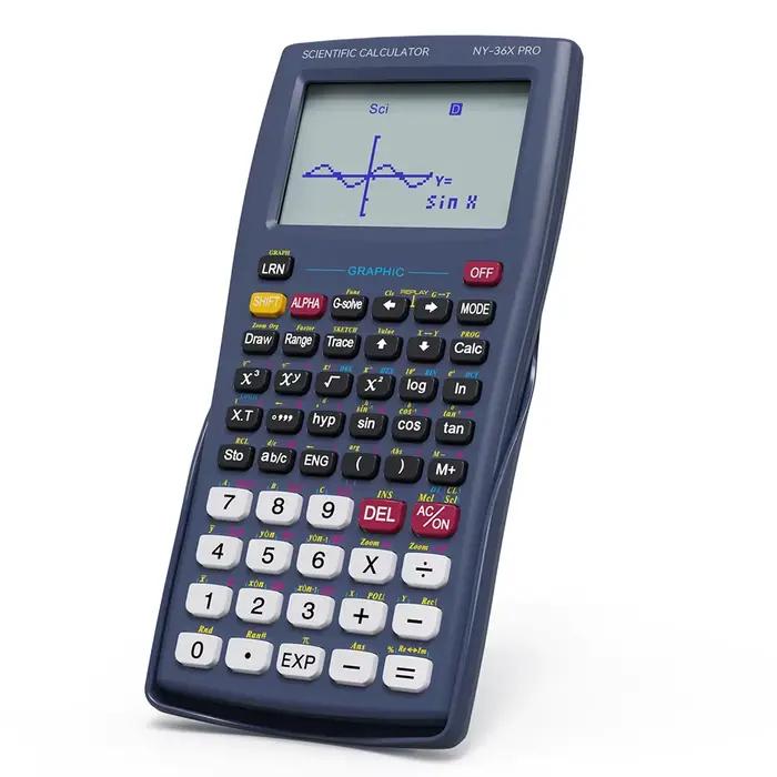 Calculatrice scientifique avec fonction graphique NEWYES 36X Pro Calculatrice scientifique graphique pour fournitures scolaires du collège et du secondaire Bleu